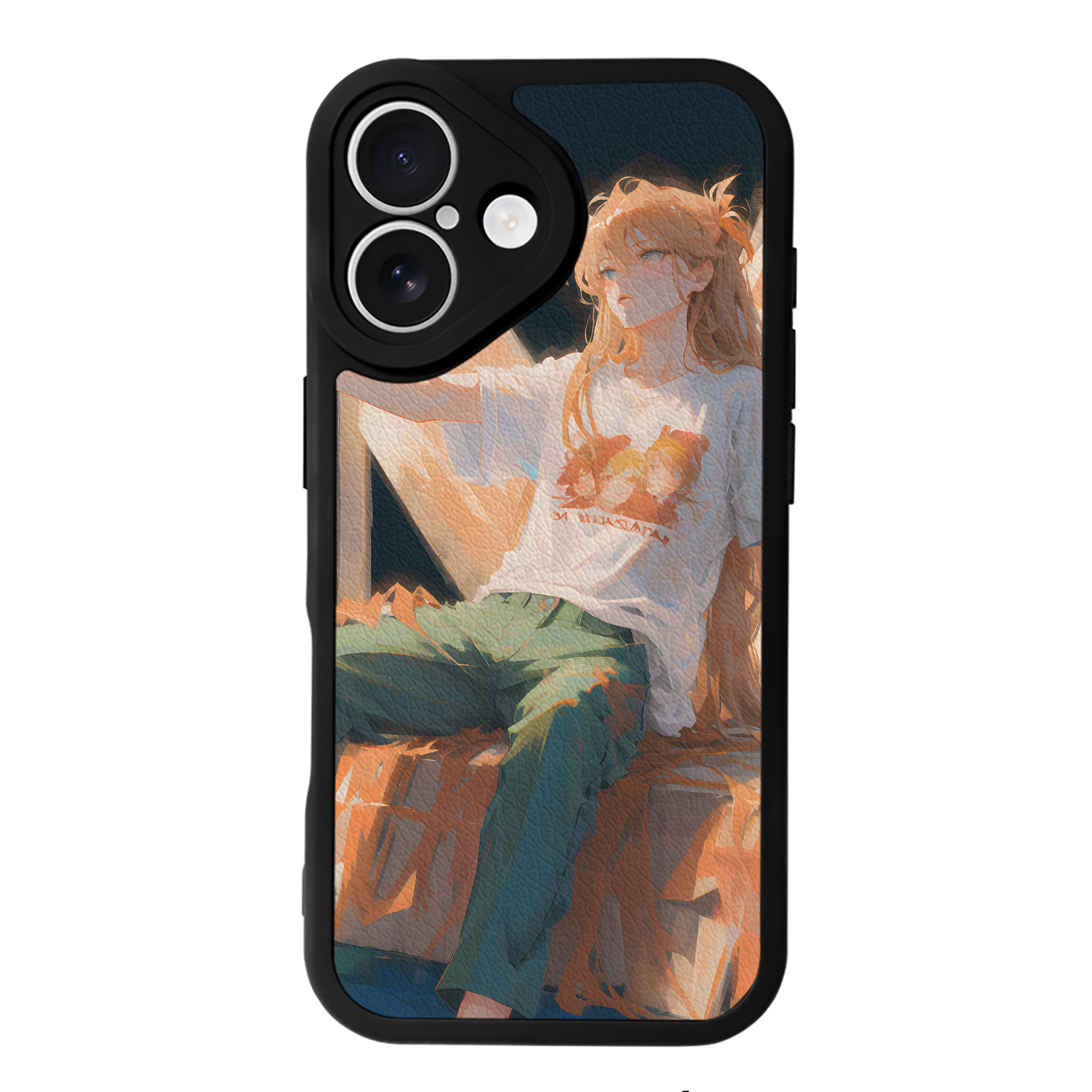 （画像用） EVA 新世紀エヴァンゲリオン 【iPhone 16シリーズ対応】シリコンスマホケース（レザー調） 材質：シリコン